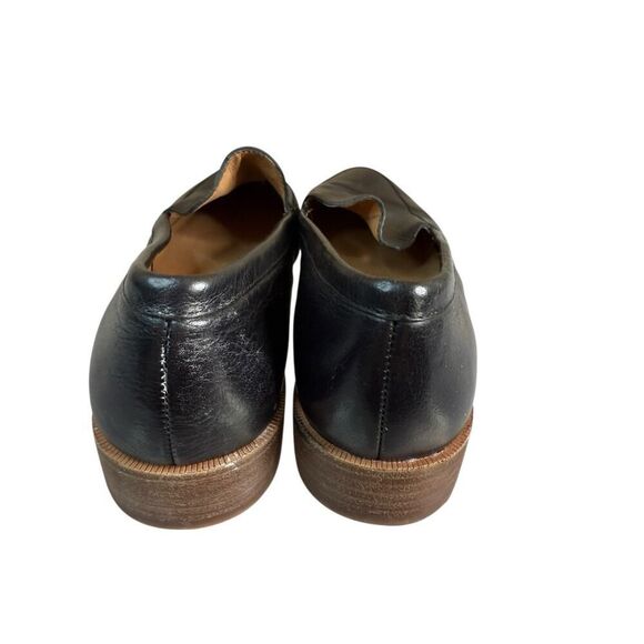Madewell The Frances Black Leather Loafers Women’s Size 8 Slip-On Flats - Picture 6 of 10